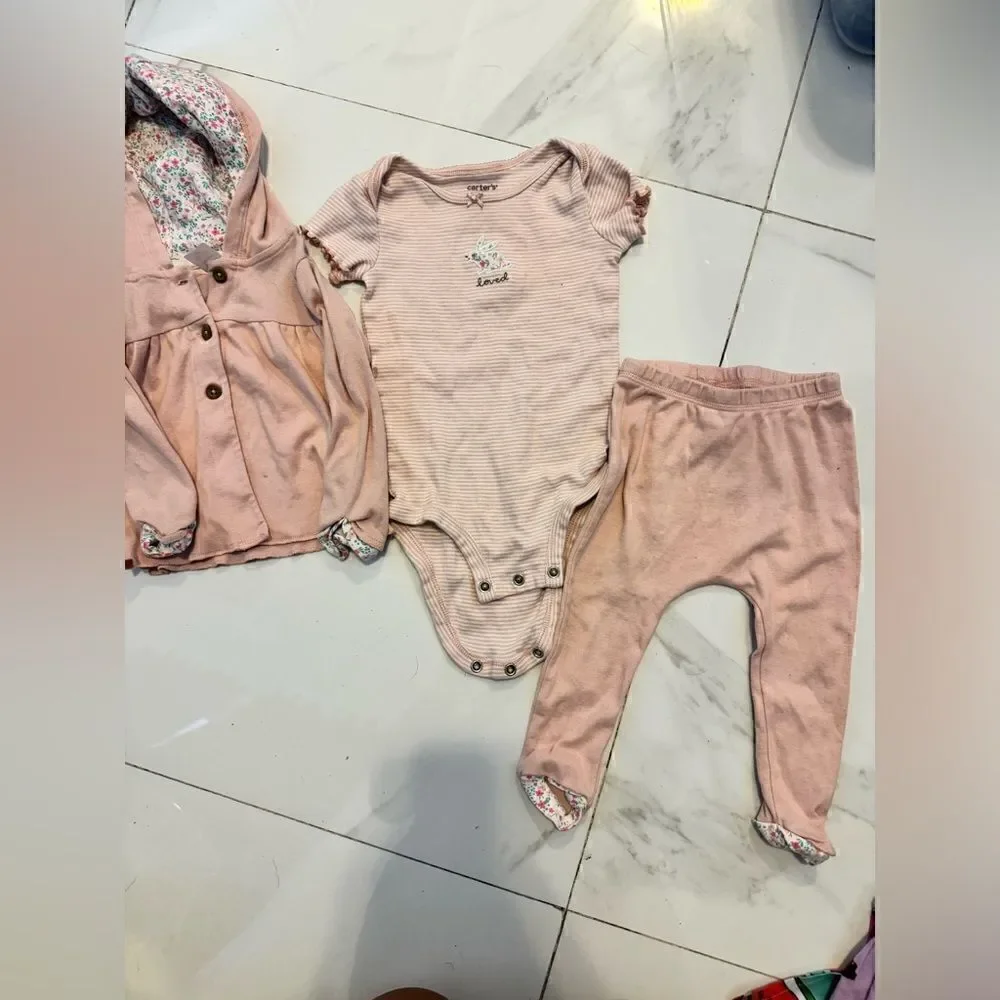 [carters] matching pink leggings & sweatshirt #10